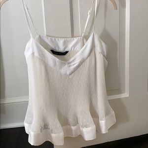 White top tank top size small